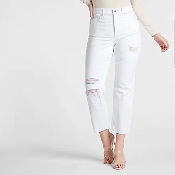 Express Jeans Express Super High Waisted White Rippedmodern — free download